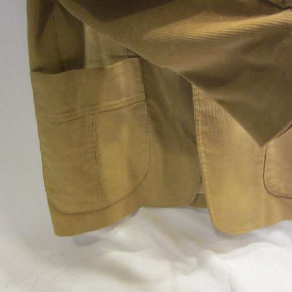 RETRO 70'S HAGAR CORDUROY BLAZER, TAN, SIZE 42 - Picture 5 of 13